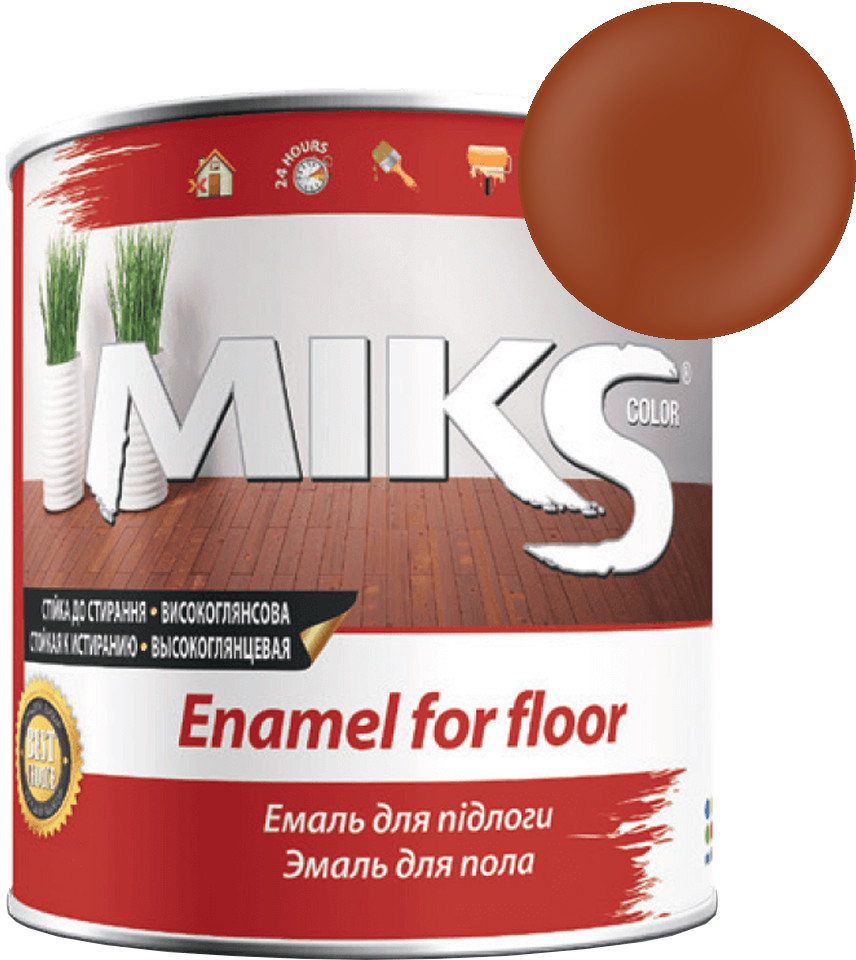 

Эмаль Miks ПФ-266 Глянцевая 2.8 кг Желто-коричневая (702812)