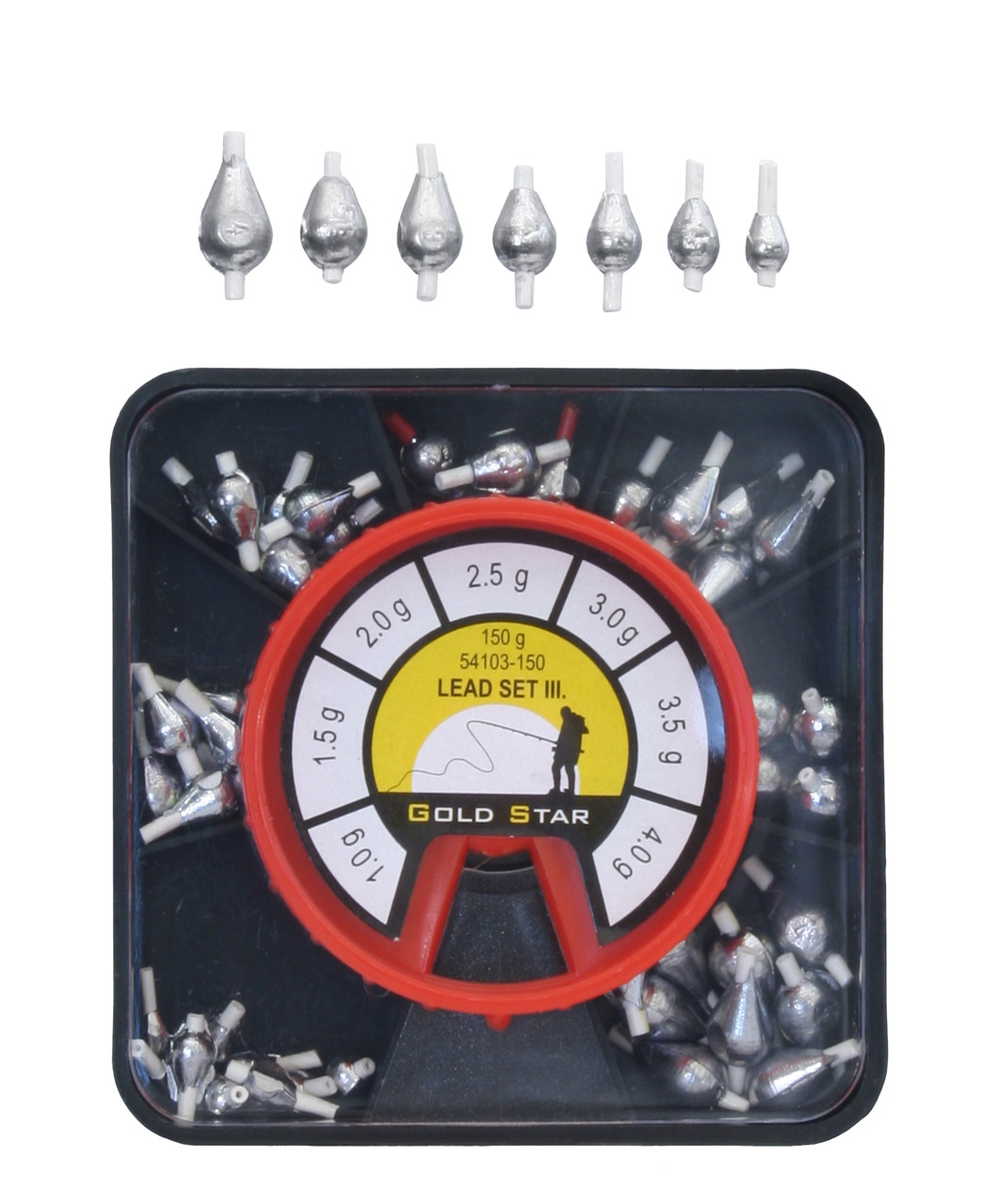 

Набор грузил капля с кембриком Energofish Kamasaki Lead Set III 150г 1-4г (54103150)