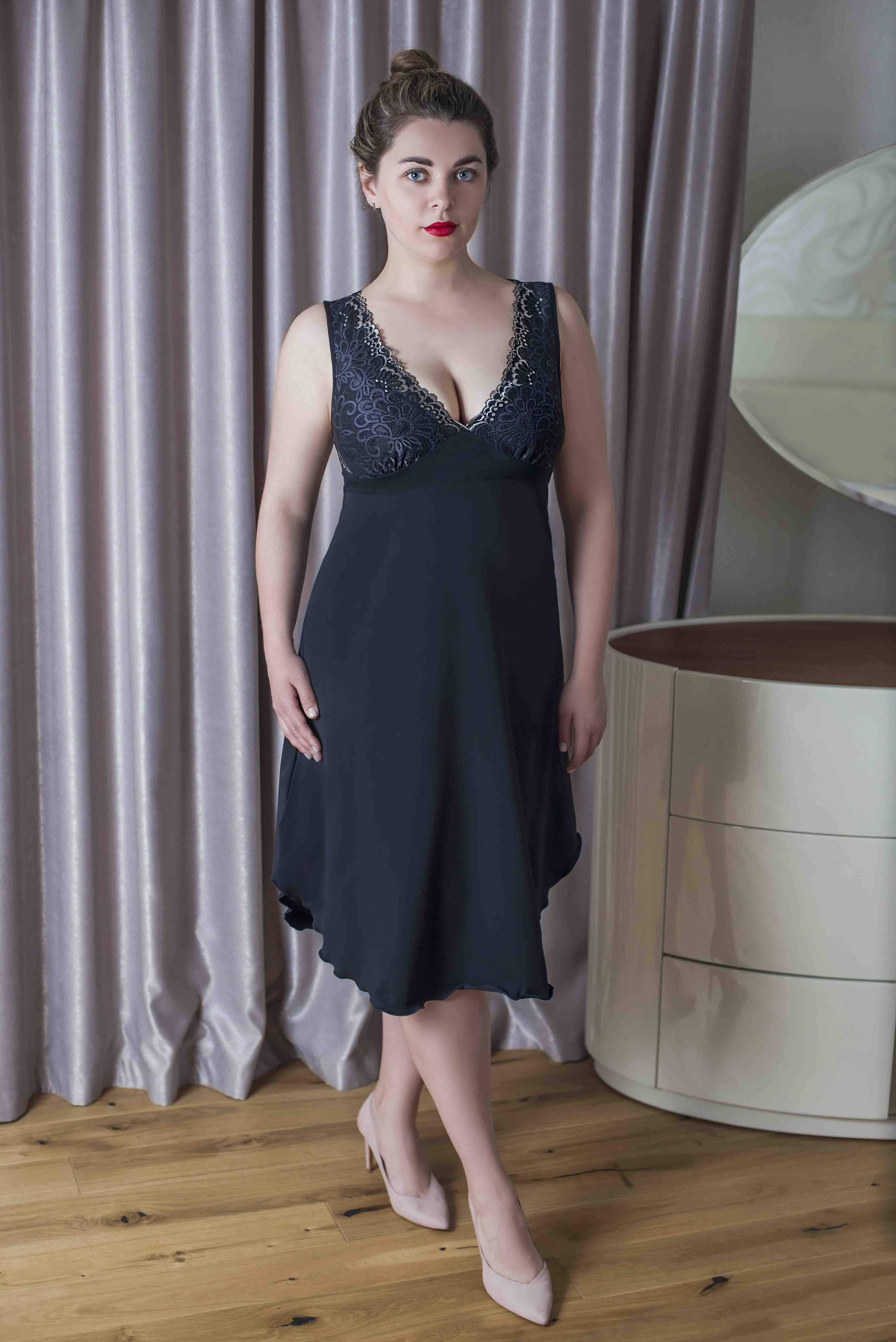 

Сорочка ажурная Lingerie Perl  черный, Сорочка ажурная Lingerie Perl 42 черный