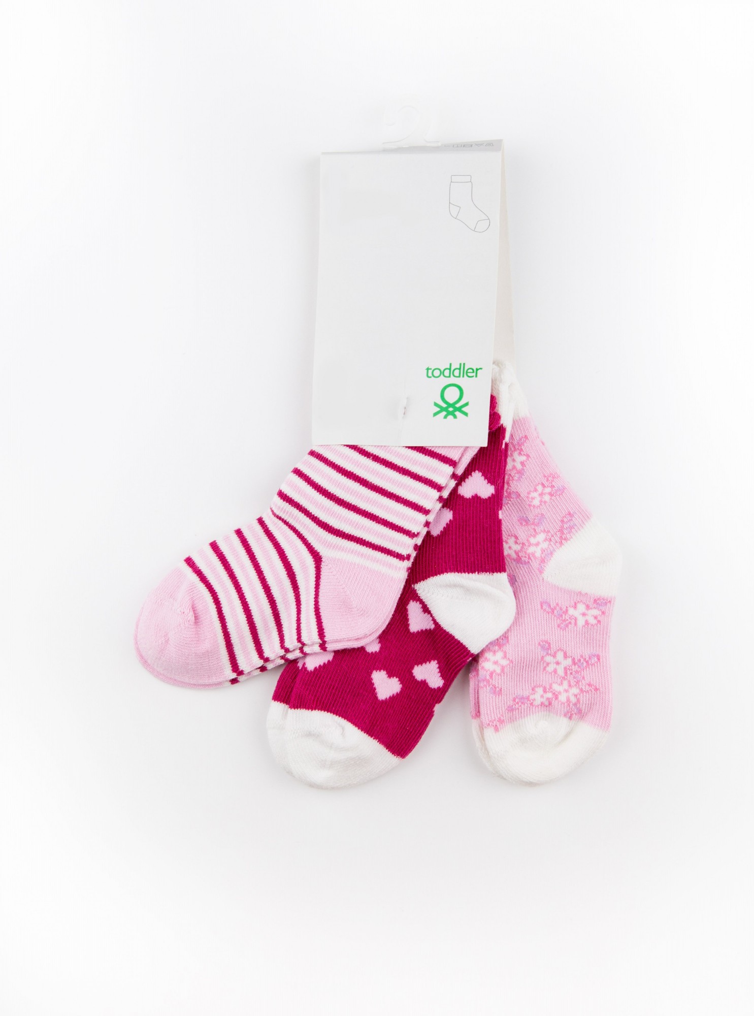 

Комплект Носков 3 Пары United Colors of Benetton 0/6мес розовый 1132845341179