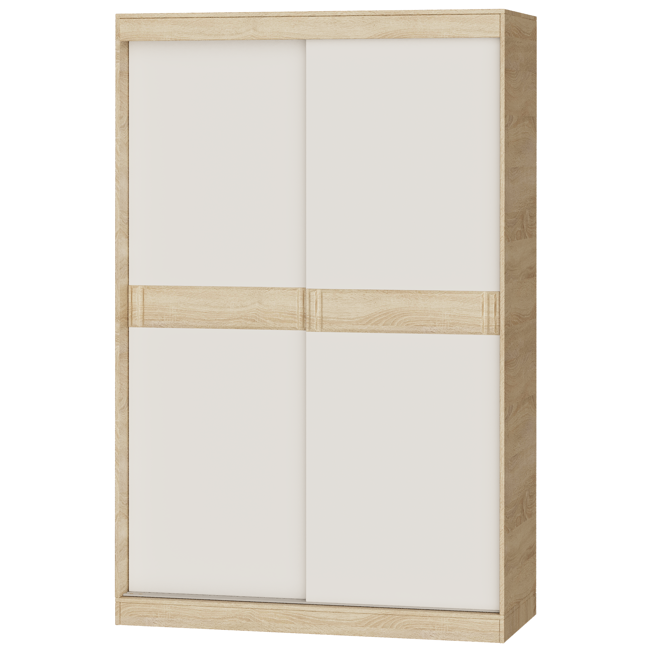 

Шкаф-купе двухдверный Соната 1400 Omni Home 140х60х217 см Комби Сонома - Белый