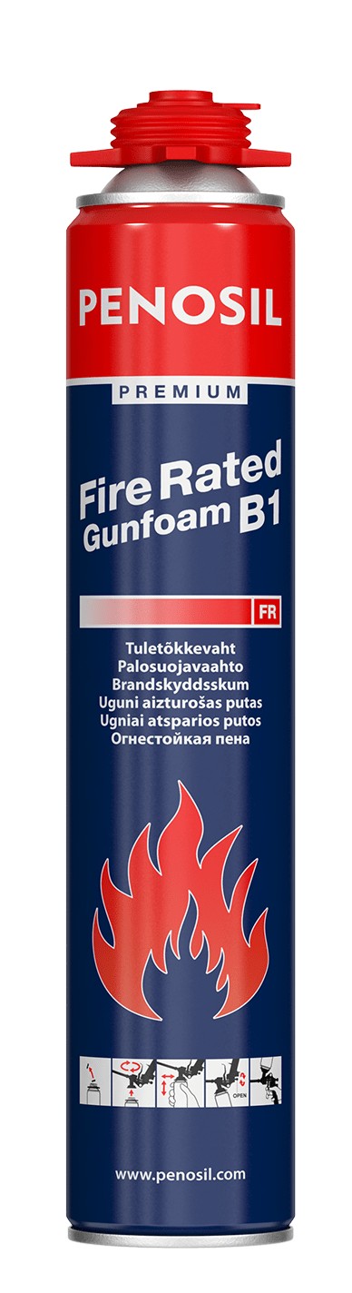 

Огнестойкая пена PENOSIL Premium FireRated Gunfoam B1