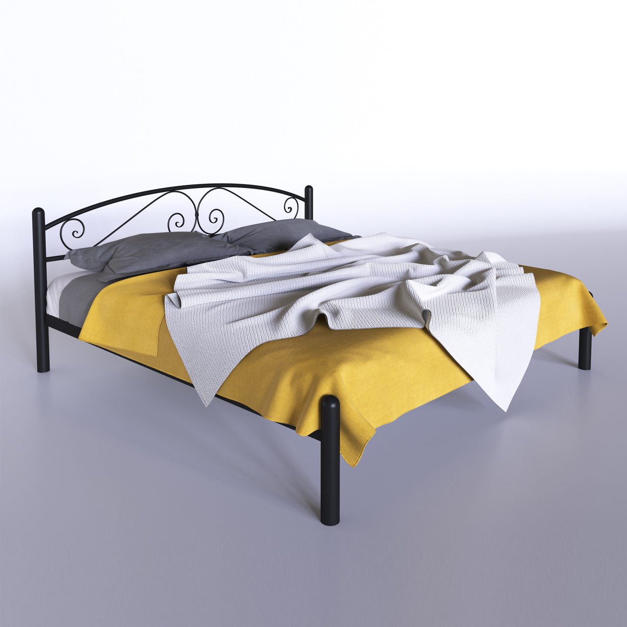 

Кровать металлическая двуспальная Tenero Виола 1400х1900