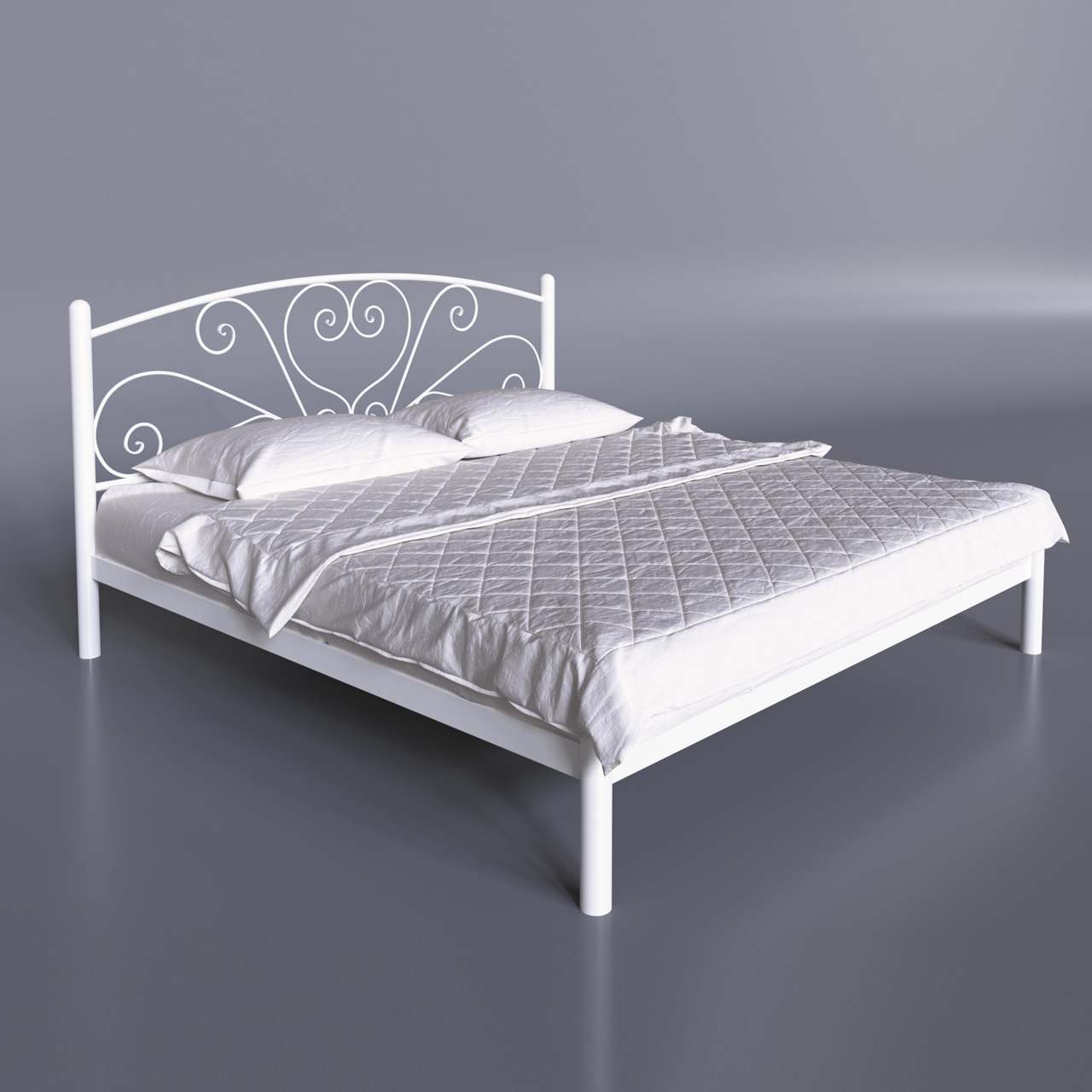 

Кровать металлическая двуспальная Tenero Карисса 1200х2000