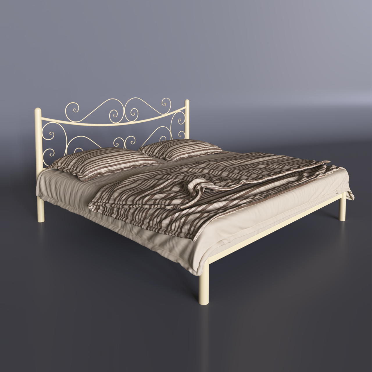 

Кровать металлическая двуспальная Tenero Азалия 1200х1900