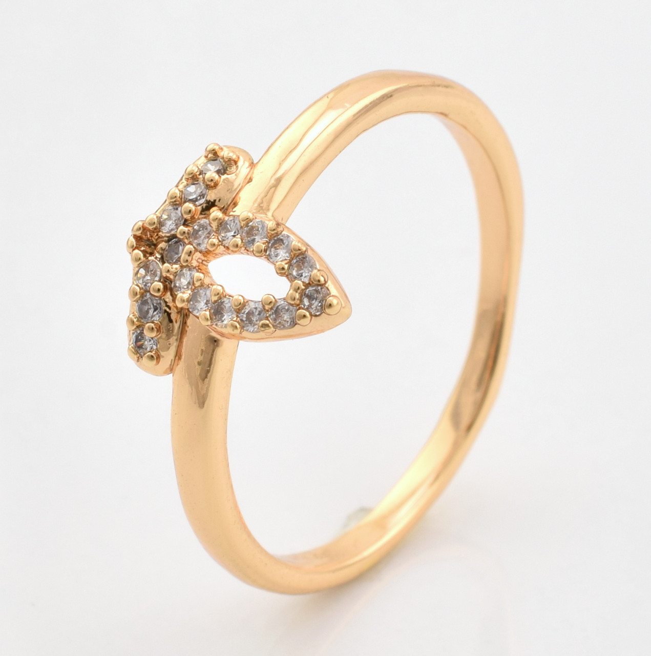 

Кольцо Xuping 10395 белые фианиты позолота 18K16