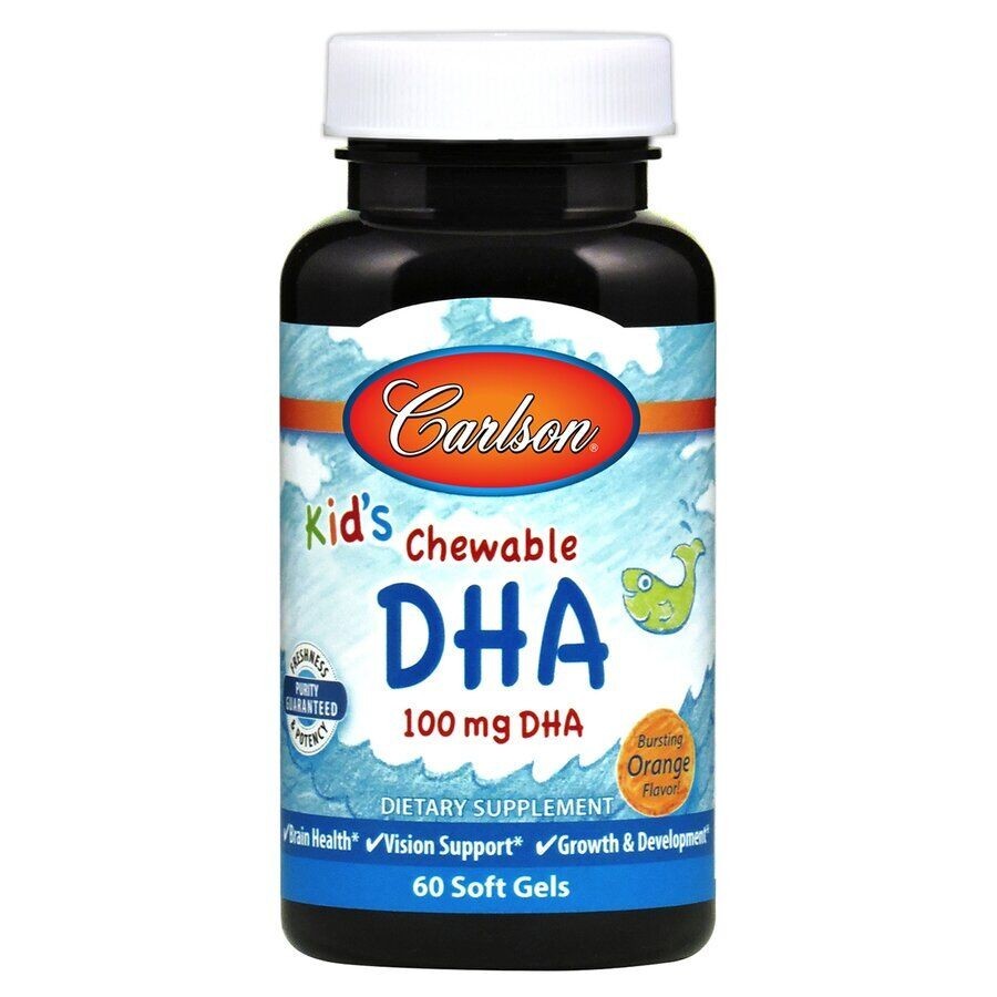 

Рыбий жир для детей Carlson LABS Kids Chewable DHA 60 капсул