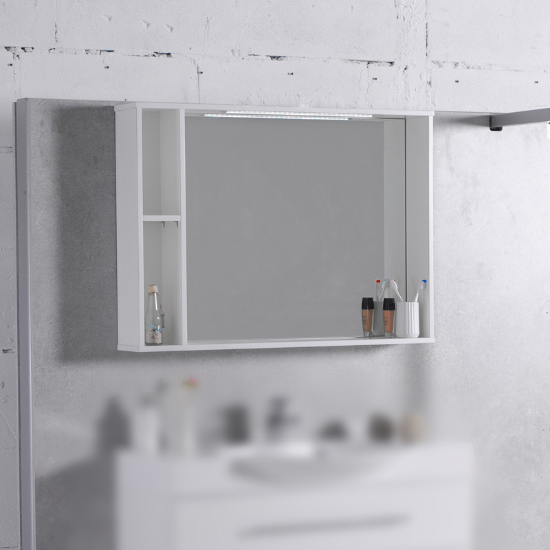 

Зеркало Fancy Marble MC-980 в рамке серой с подсветкой 98.4х70.5 см