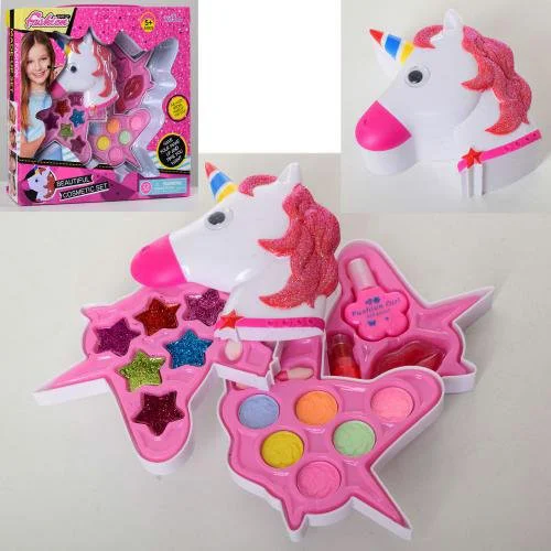 

Детская косметика Horse Lovely Единорожка V82886В трёхъярусная, тени, помада, блеск, в коробке