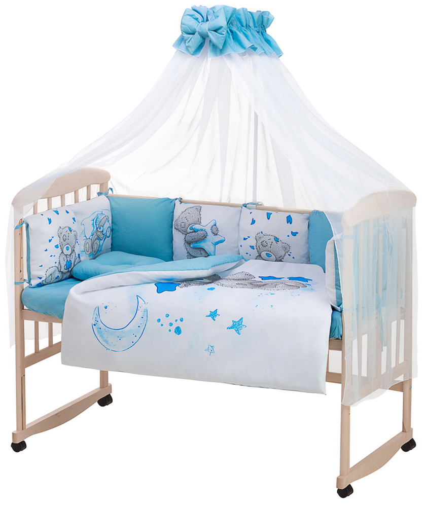 

Детская постель Babyroom Bortiki Print-08 blue 625473