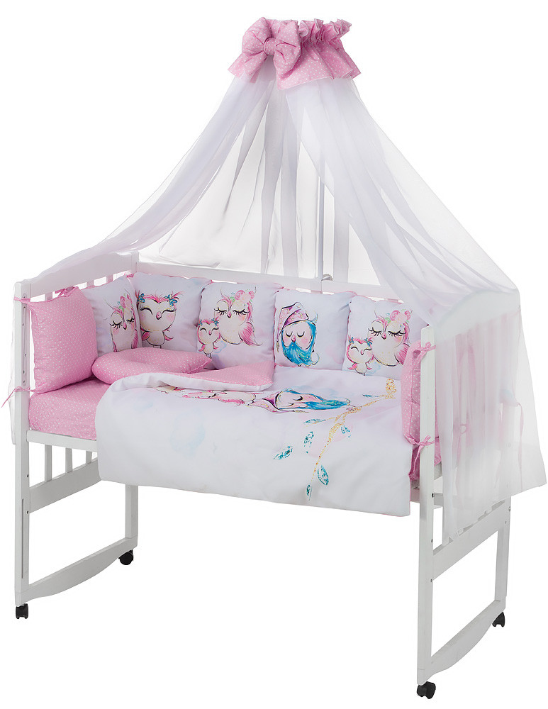 

Детская постель Babyroom Bortiki Print-08 pink 624745