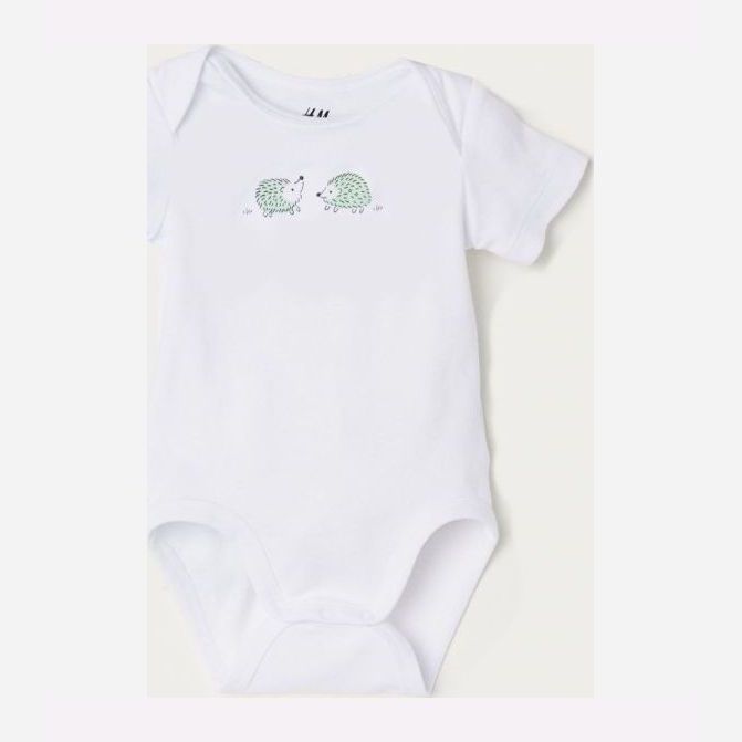 

Боди-футболка H&M 0634036 56 см Белая Два Ежика