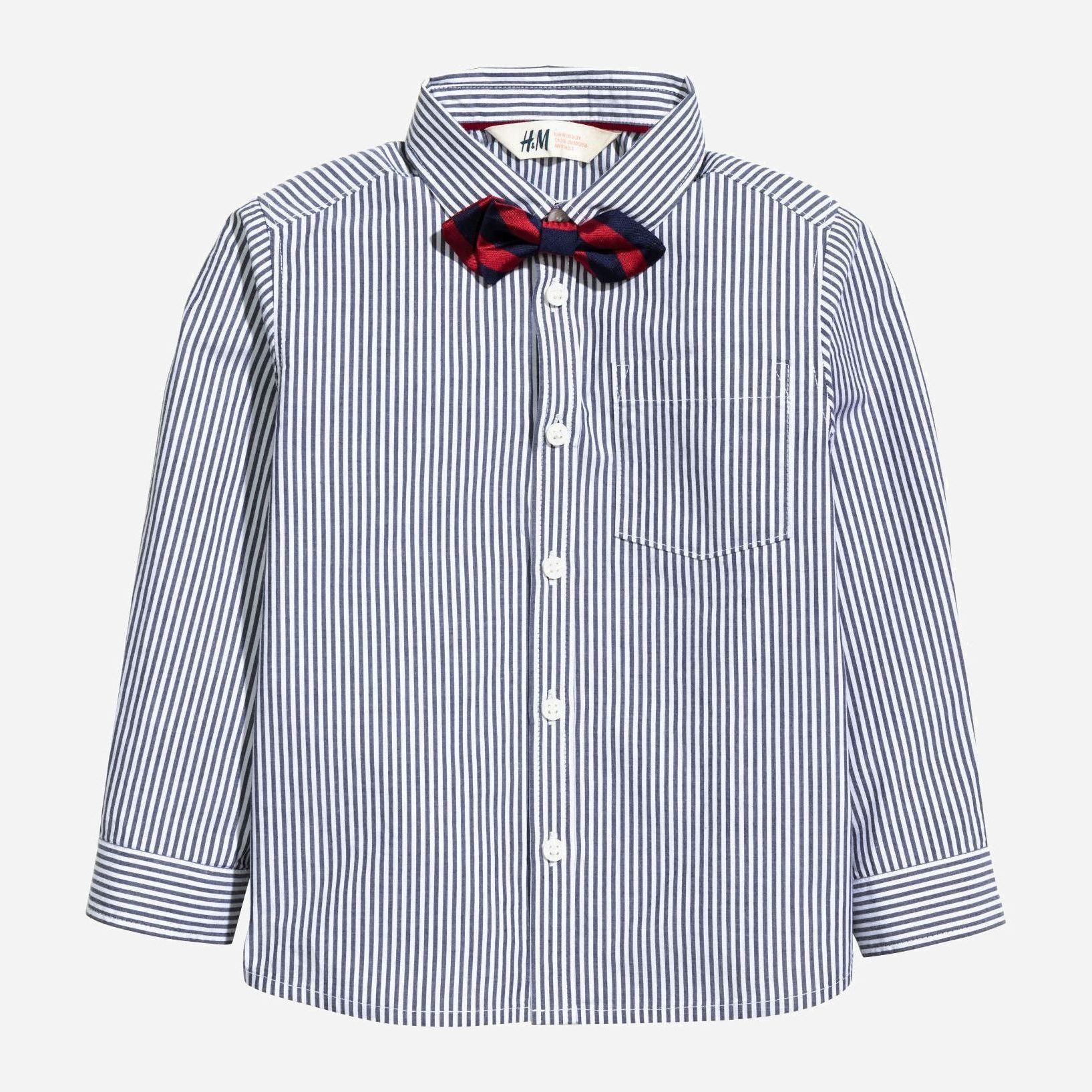

Рубашка + бабочка H&M 0464214 98 см Серая