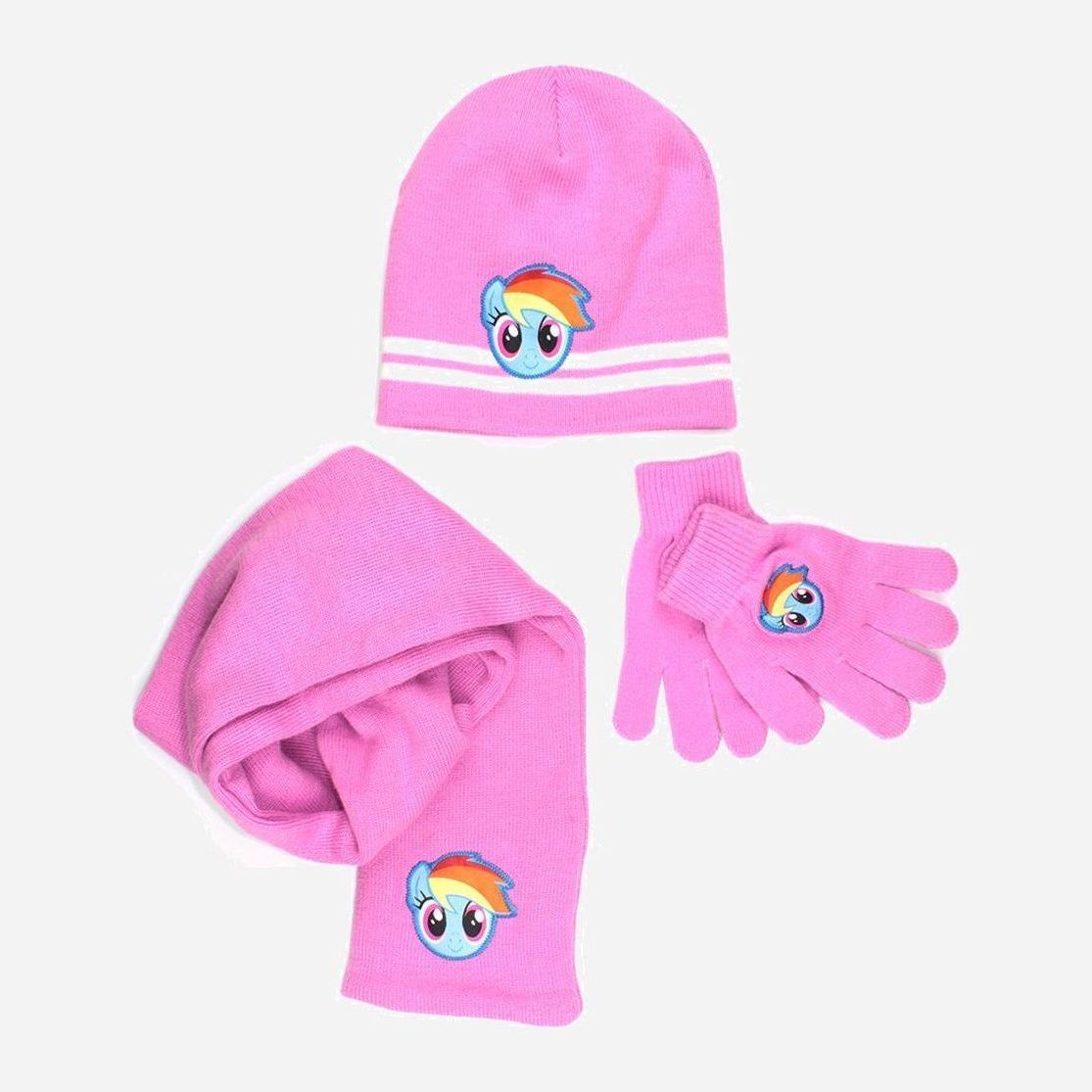 

Комплект (шарф + рукавицы + шапка) Disney Little Pony 305655 Розовый