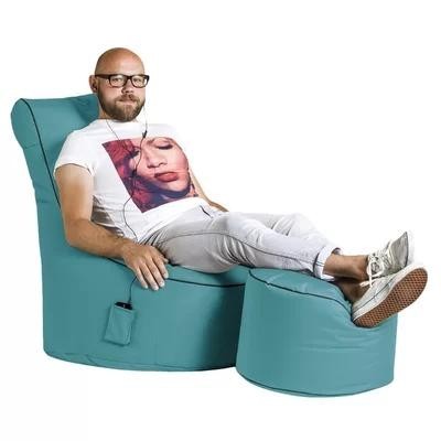 

Комплект мебели Уют Спорт Chill Out кресло и пуф 95х65х95 см бирюзовый (437-95)