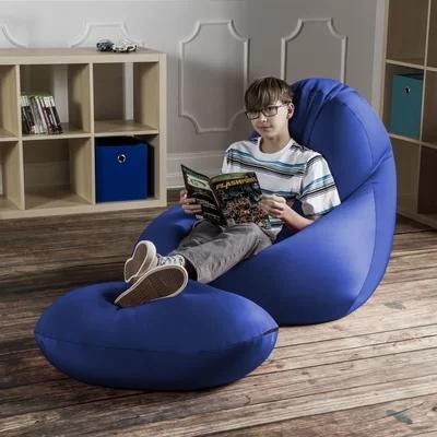 

Комплект мебели Уют Спорт Nimbus кресло и пуф синий (411-10)