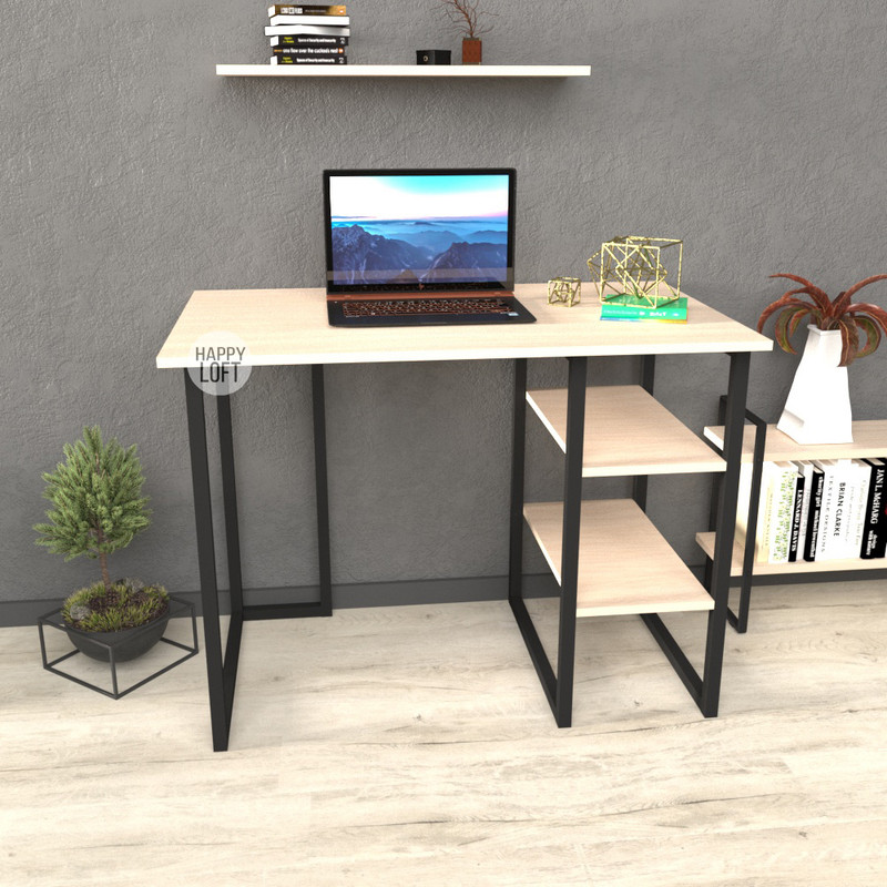 

Компьютерный стол LoftMLT S105 75x120x60 ЛДСП Дуб Молочный 16мм