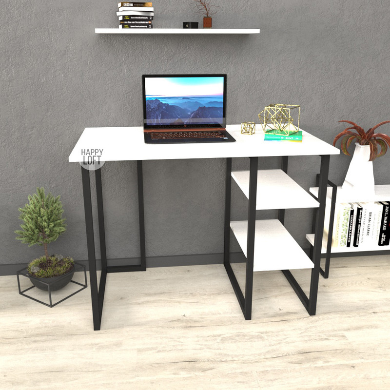 

Компьютерный стол LoftMLT S105 75x120x60 ЛДСП Белый Элит 16мм