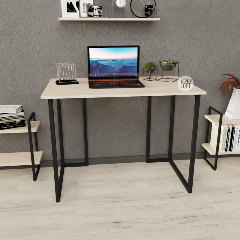 

Компьютерный стол LoftMLT S106 75x120x60 ЛДСП Дуб Молочный 16мм