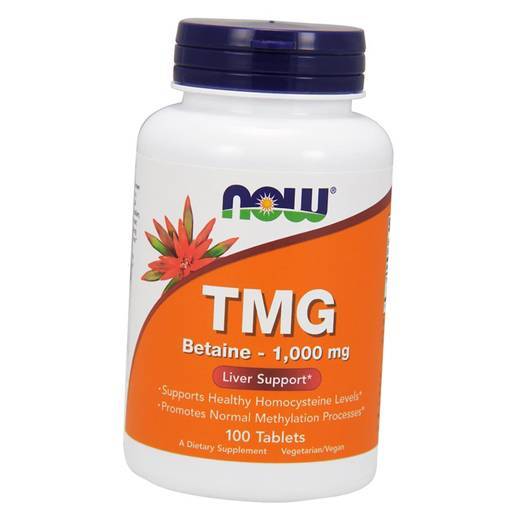 

Триметилглицин, Бетаин, TMG, Now Foods 100таб (72128023)
