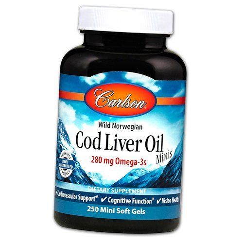 

Cod Liver Oil Minis Carlson Labs 250гелкапс (67353006)