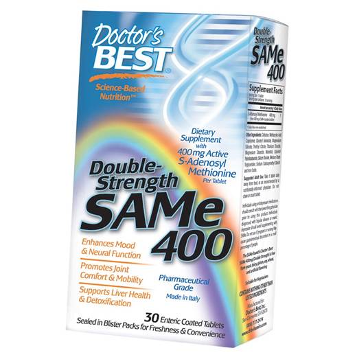 

Double-Strength SAMe 400 Doctor's Best 30таб (72327002)