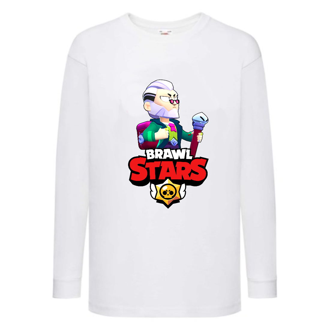 

Лонгслив реглан Brawl Stars Bayron (Бравл Старс Байрон) белая (BRST wh) 104 см