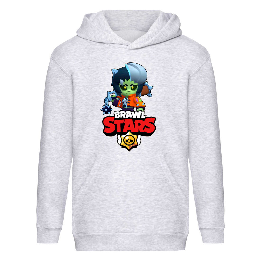 

Худи детская Brawl Stars Bibi Zombie (Бравл Старс Биби Зомби) серая (BRS gry) 140 см
