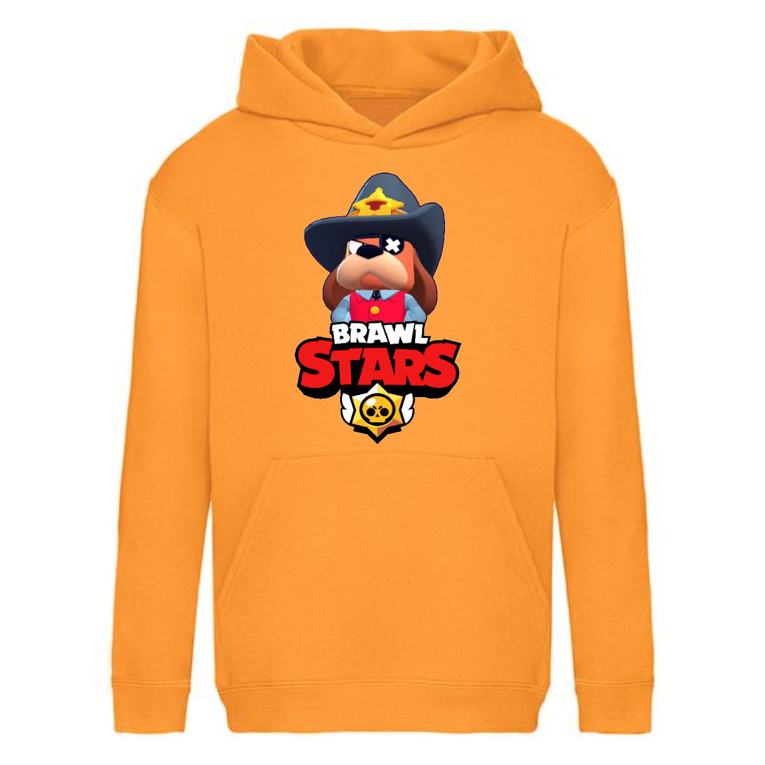 

Худи детская Brawl Stars Colonel Ruffs Sheriff (Бравл Старс Генерал Гавс Шериф) оранжевая (BRS orn) 140 см