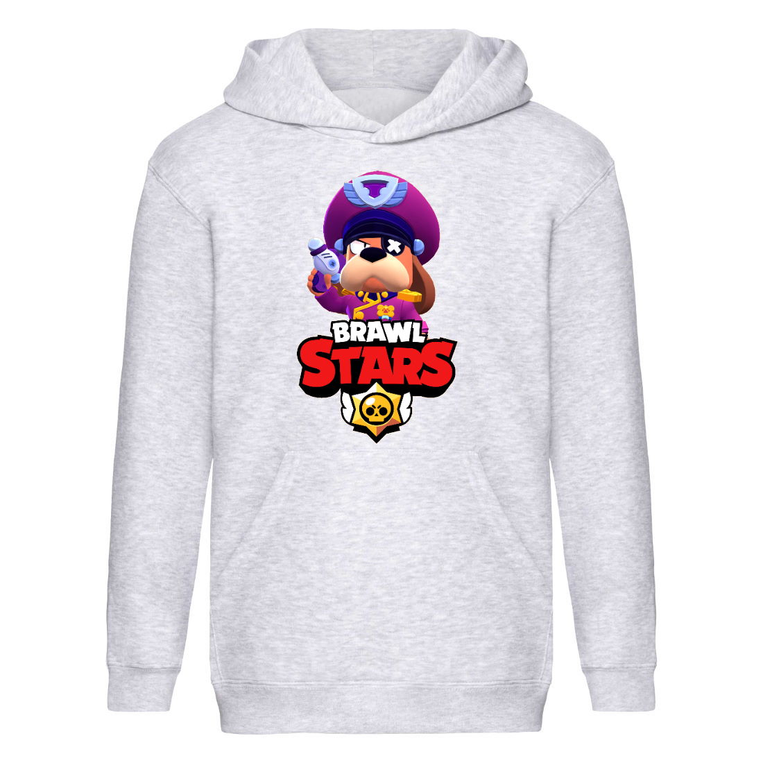 

Худи детская Brawl Stars Colonel Ruffs (Бравл Старс Генерал Гавс) серая (BRS gry) 152 см