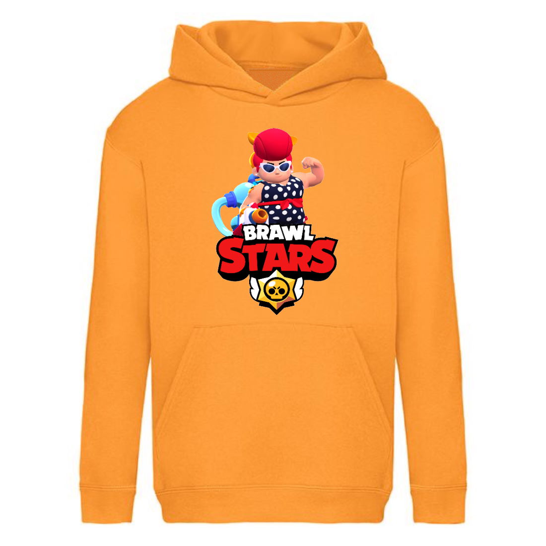 

Худи детская Brawl Stars Pam Beach (Бравл Старс Пэм Пляжная) оранжевая (BRS orn) 164 см