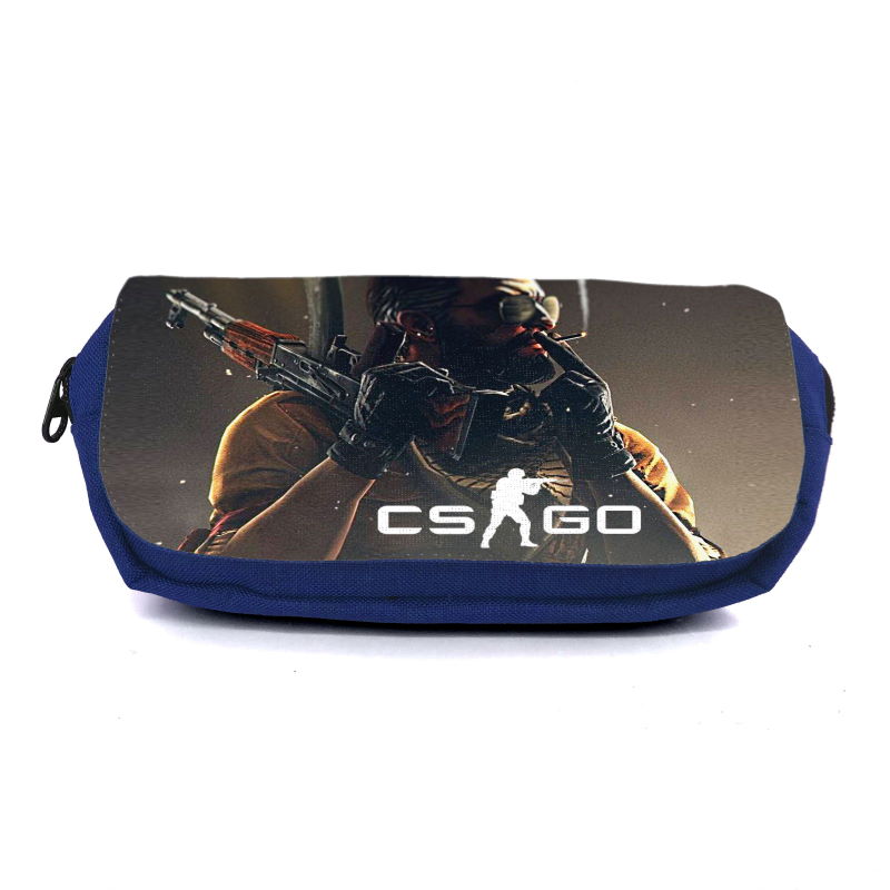 

Школьный пенал Контр Страйк органайзер универсальный (CSGO-002-blue) синий