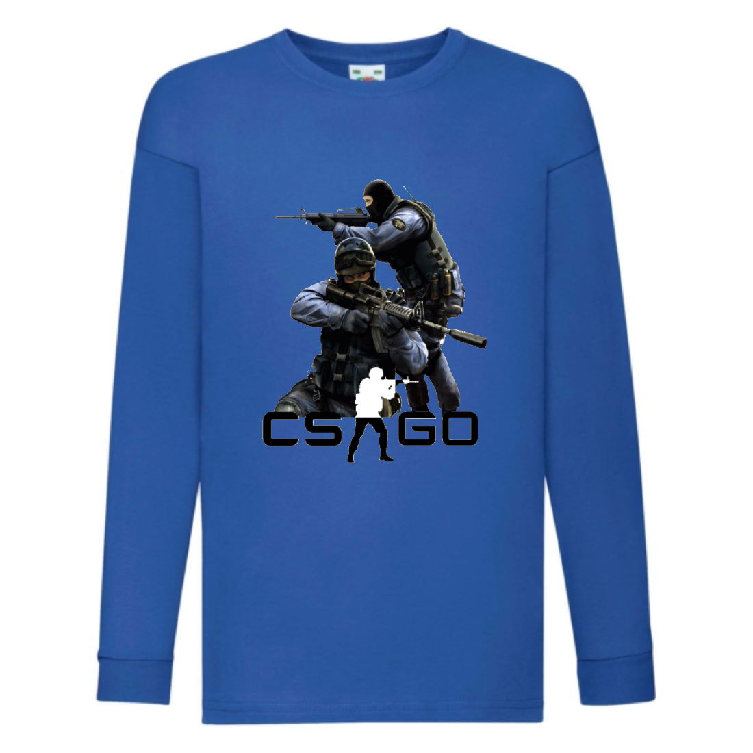 

Лонгслив реглан Контр Страйк 0018 (CS GO) синий (CSG blu 0018) 116 см