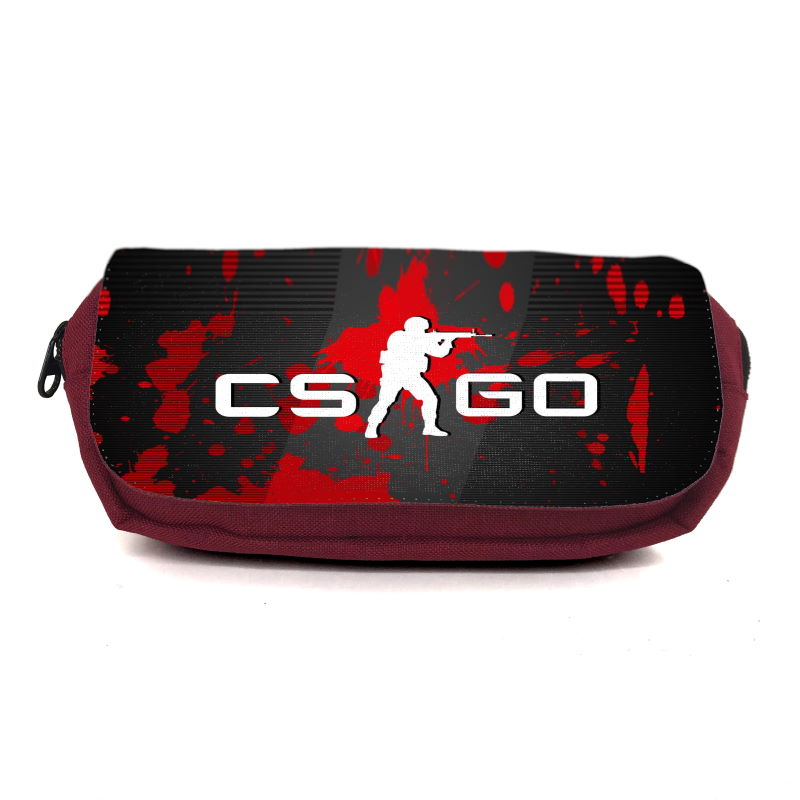 

Школьный пенал Контр Страйк органайзер универсальный (CSGO-0014-red) бордовый