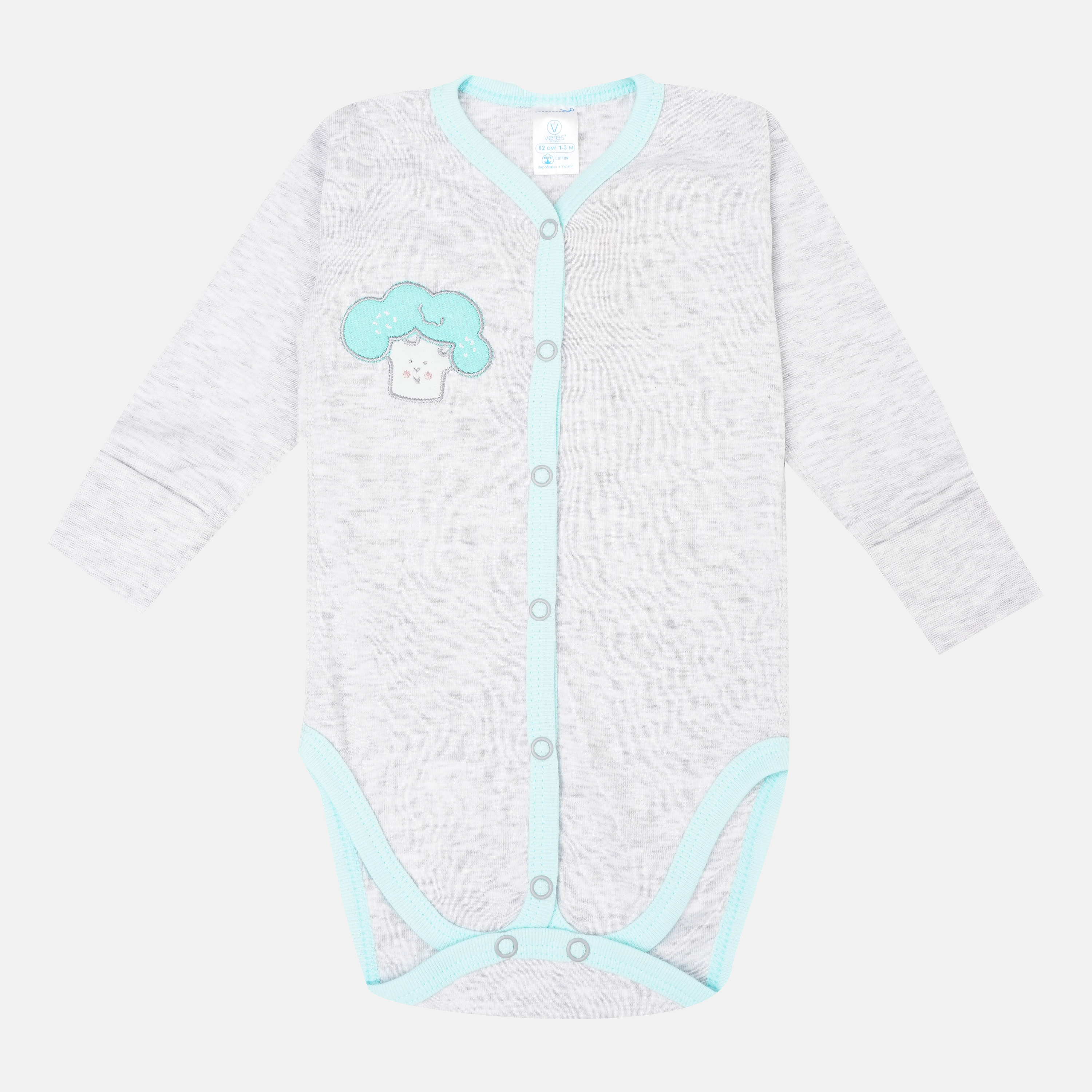 

Боди Baby Veres Funny Bro boy 102.89-1 56 см Серое
