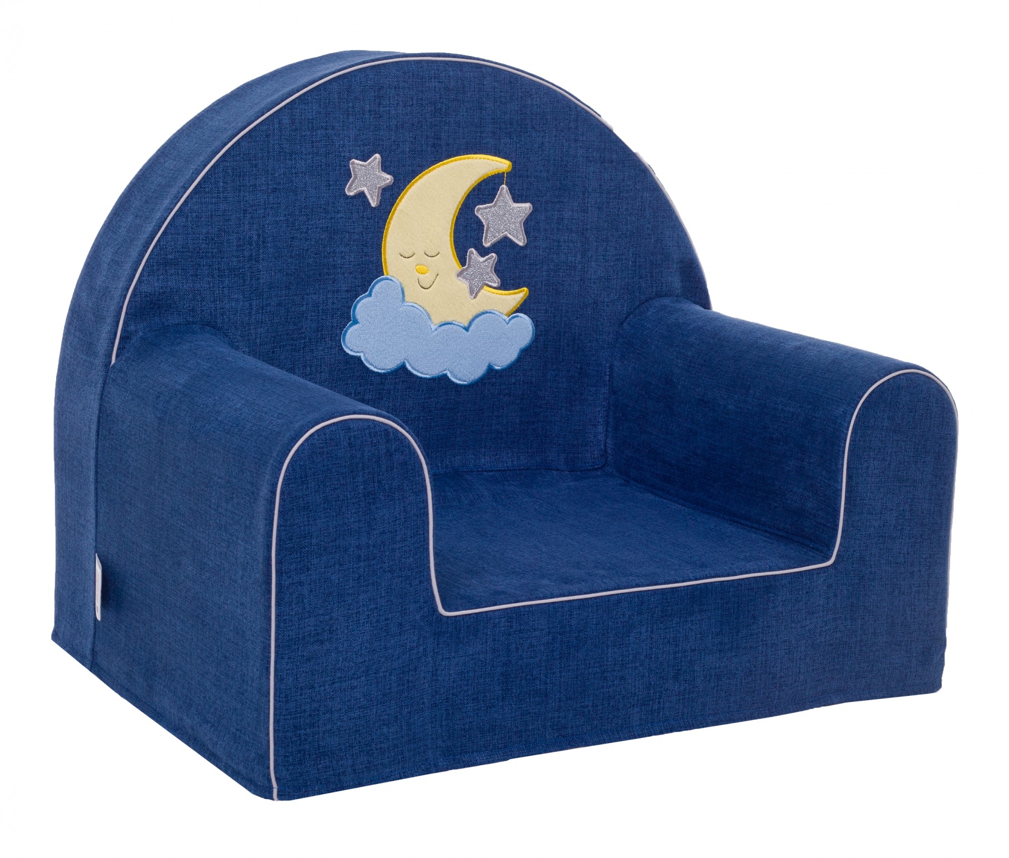 

Детское бескаркасное кресло Love my chair "Месяц и звезды", темно-синее