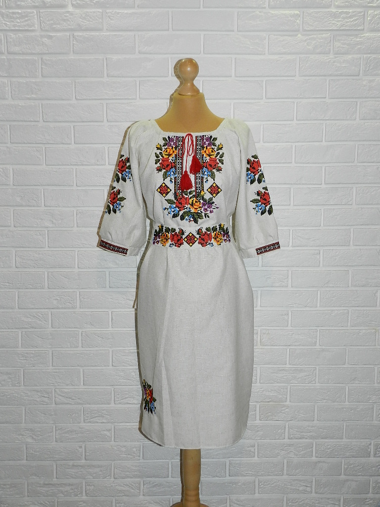 

Сукня-вишиванка з льону NovaKoza р.50(арт.324)