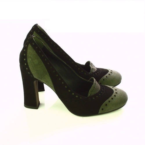 

Туфли Kate n13 35 Черные c серым (5402)