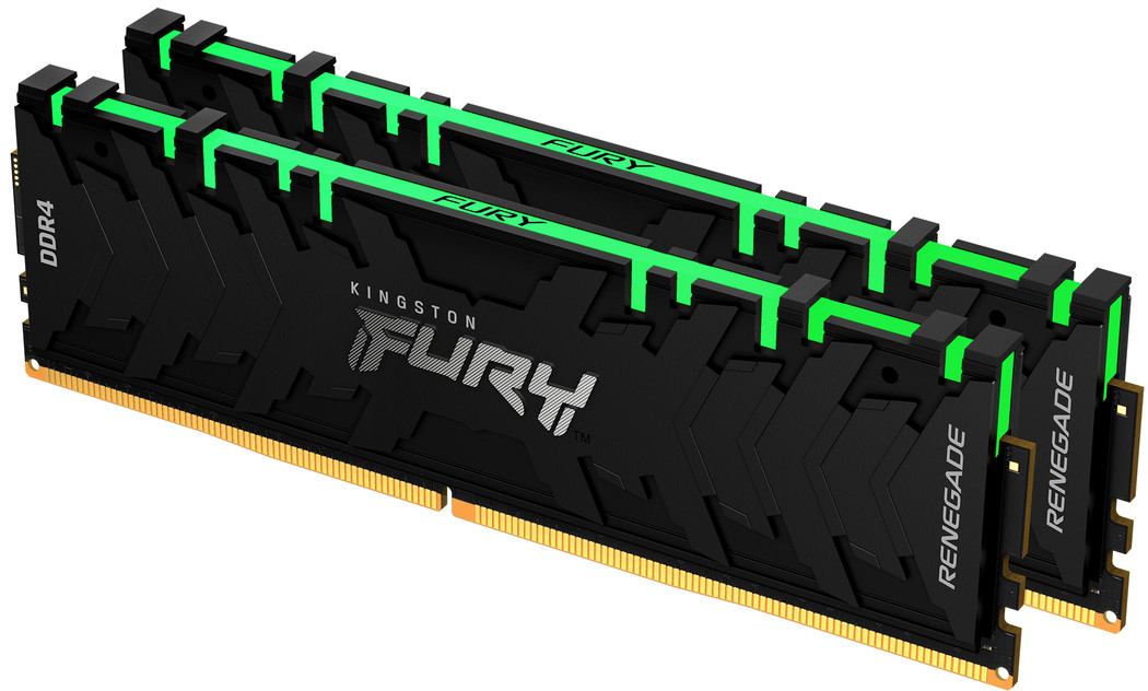 

Оперативная память Kingston Fury DDR4-3200 32768MB PC4-25600 (Kit of 2x16384) Renegade RGB 2Rx8 Black (KF432C16RB1AK2/32)