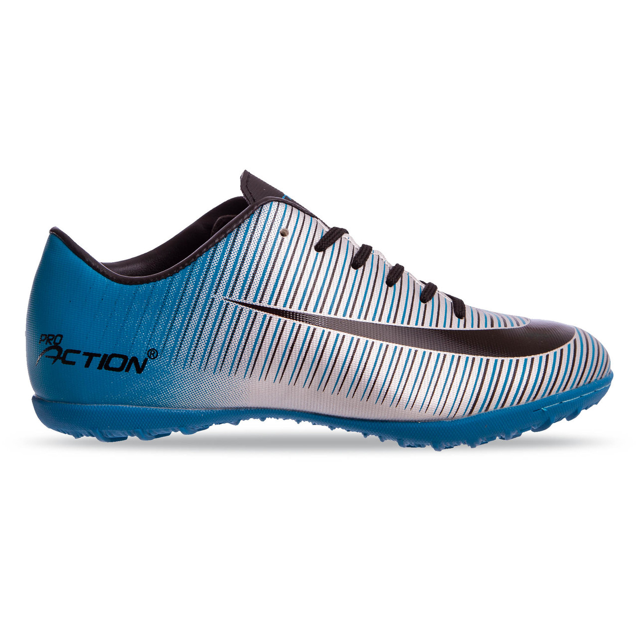 

Сороконожки шиповки Pro Action Sprinter VL17333-TF размер 40 Blue-Silver-Black