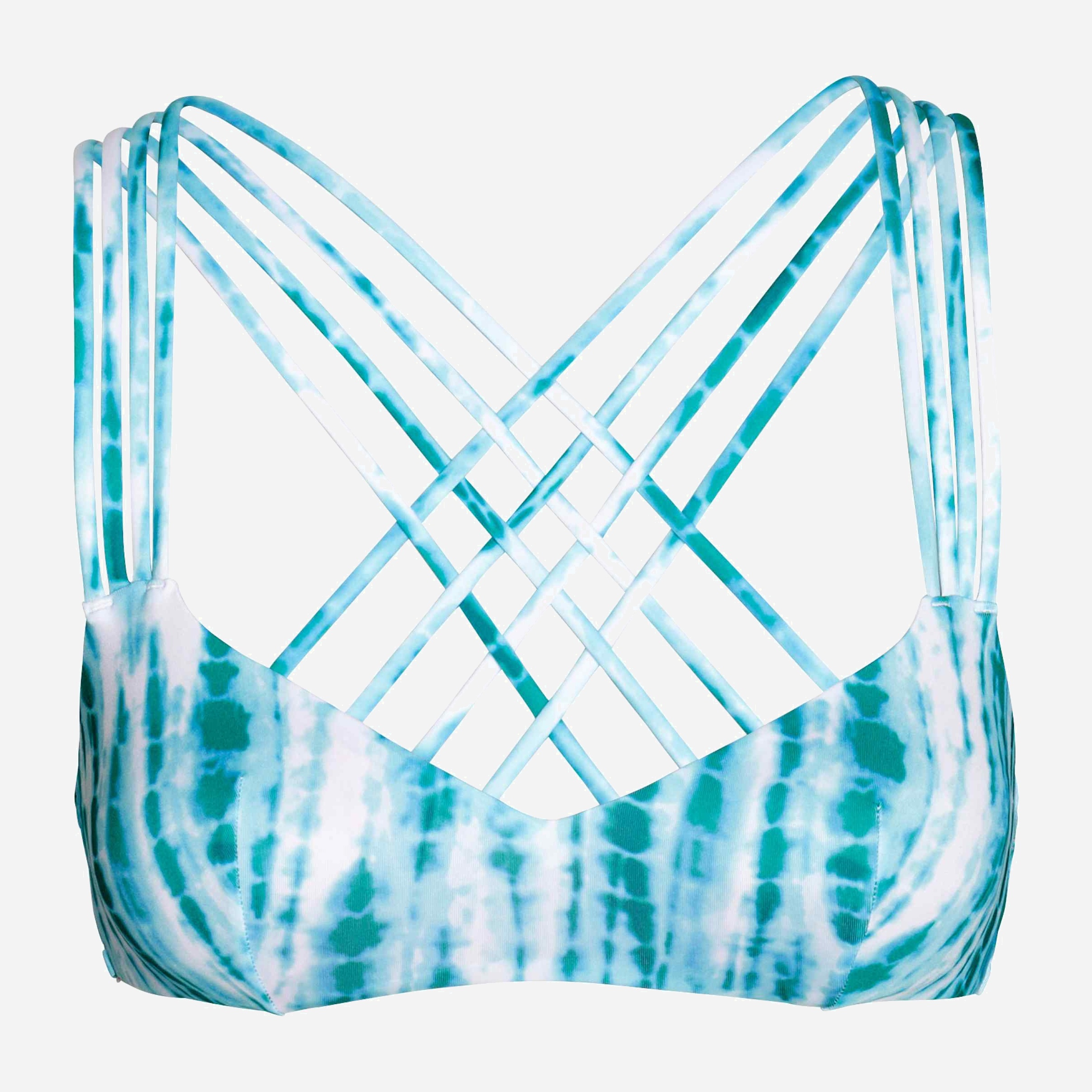 

Верхняя часть купальника H&M 3357323-ADHU 36 Голубой/Белый/Зеленый