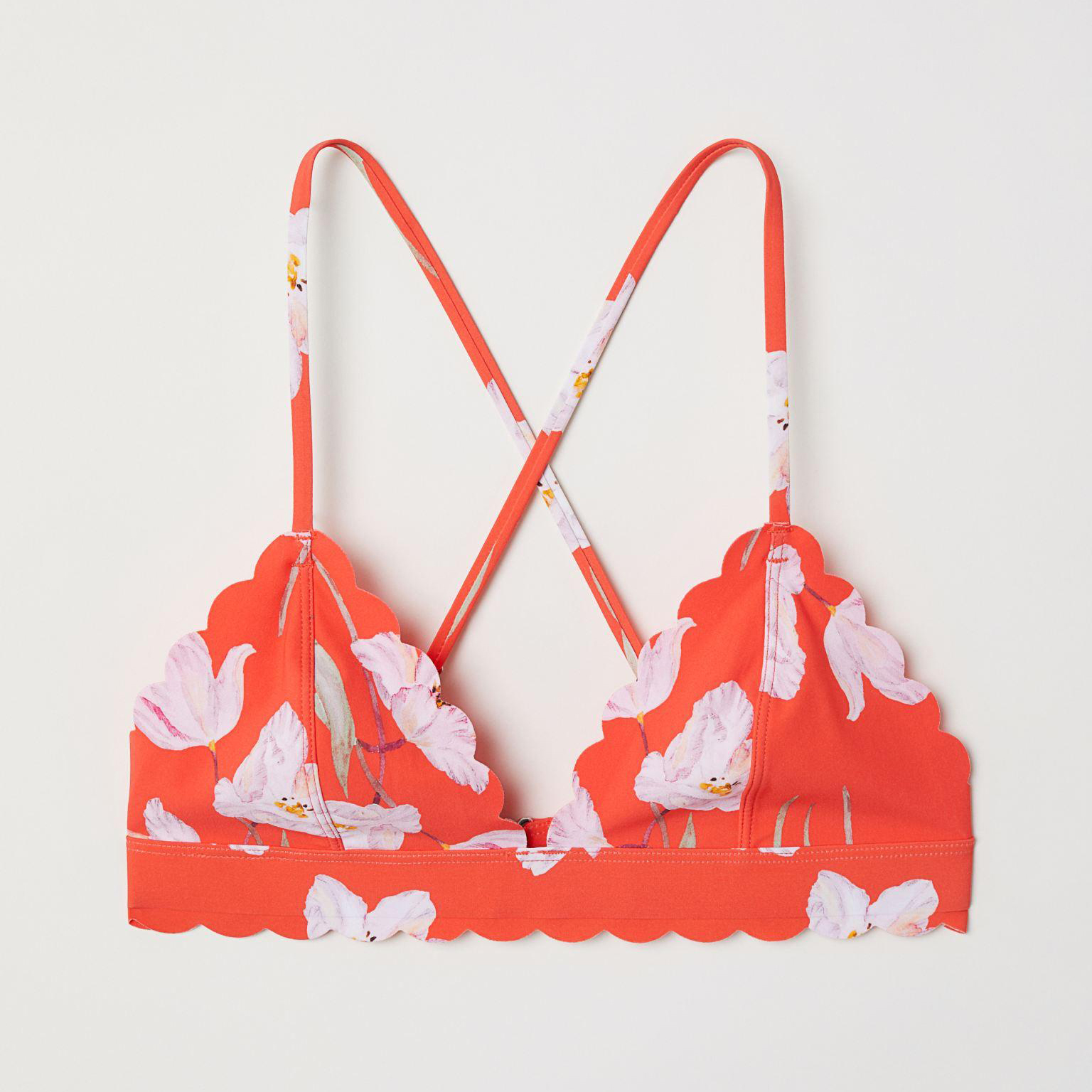 

Верхняя часть купальника H&M 6097197-ADRP 36 Красная в узоры