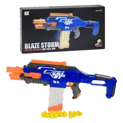 

Игрушечный бластер WL Toys Blaze Storm с поролоновыми шариками 25 шт синий (ZC7101)