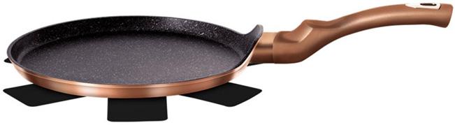

Сковорода блинная алюминиевая Berlinger Haus Rose Gold Ø28 см без крышки, с индукционным дном и антипригарным покрытием Marble Coating (BH-6180)