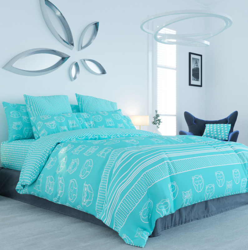 

Комплект постельного белья ТЕП Owl двуспальный евро 200 х 215 см ранфорс (2-00880-18843)