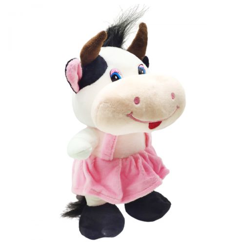 

Мягкая плюшевая игрушка WL Toys «Коровка» 25 см белая в розовом (A-6 2025)
