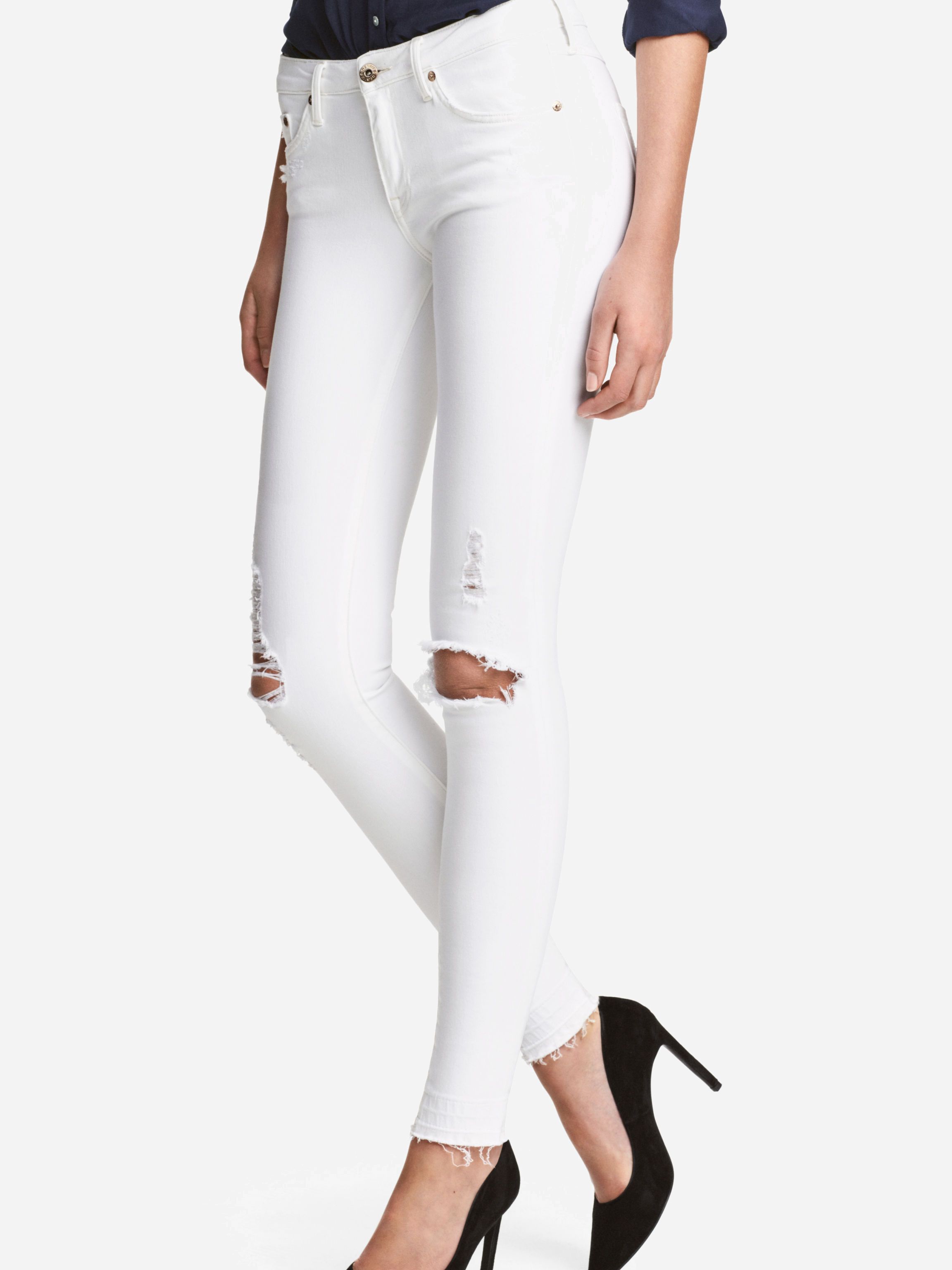 

Джинсы H&M 4246645-ACTS 28/30 Белые