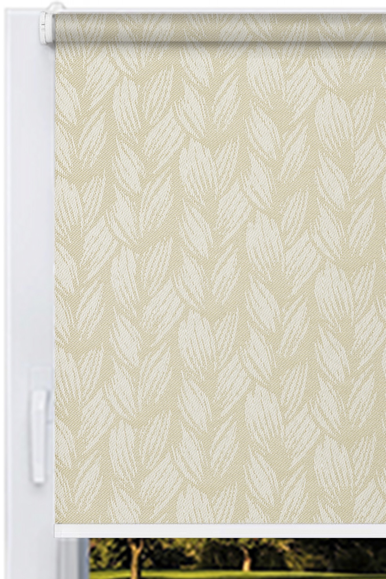 

Ролета тканевая DECOLUX 185x200 BRAID Экрю ,Стандарт 25 белый,цепь150