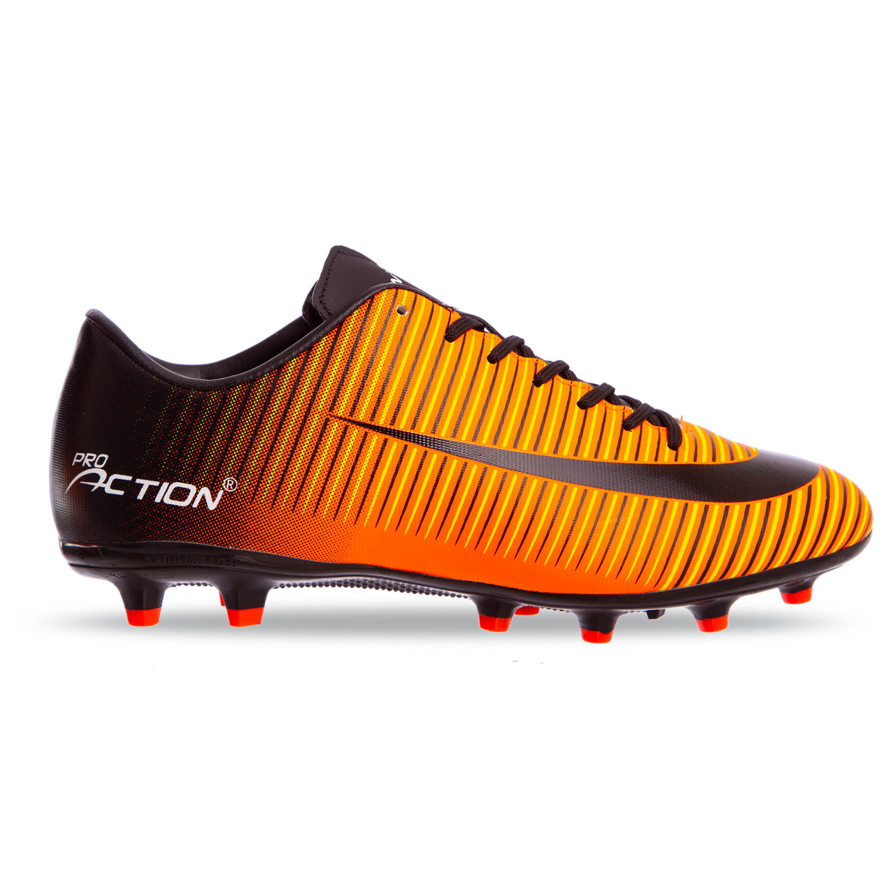 

Бутсы футбольные Pro Action Sprinter VL17562-TPU размер 41 Orange-Yellow-Black