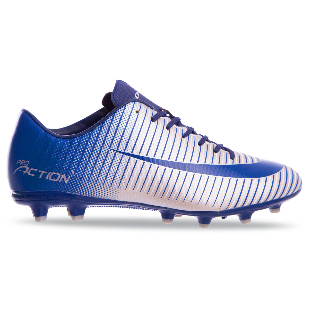 

Бутсы футбольные Pro Action Sprinter VL17778-TPU размер 44 Blue-Silver